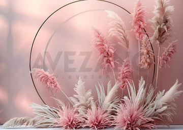 Avezano Spring Pink Bohemian Wall Mother's Day Photography Backdrop