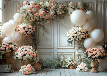 Avezano Bohemian Wedding Flowers Balloon Decoration Photography Background