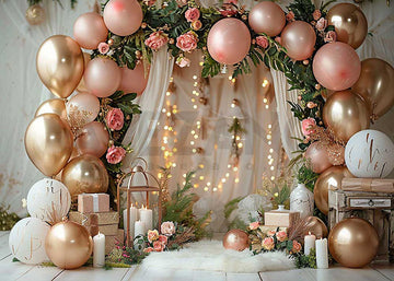 Avezano Balloons Party Arch Cake Smash Photography Background