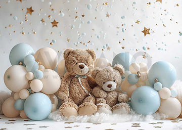 Avezano Toy Bears and Balloons Photography Background