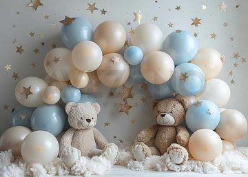 Avezano Balloon Arch and Teddy Bear Photography Background