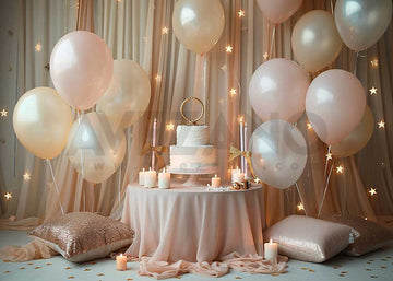 Avezano Pink Cake Birthday Party Photography Background