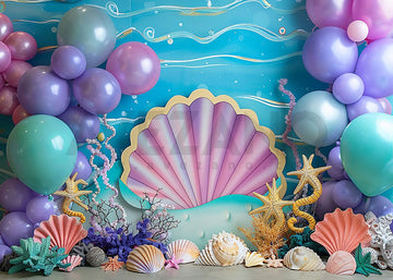 Avezano Summer Shells Seafloor Theme Photography Background