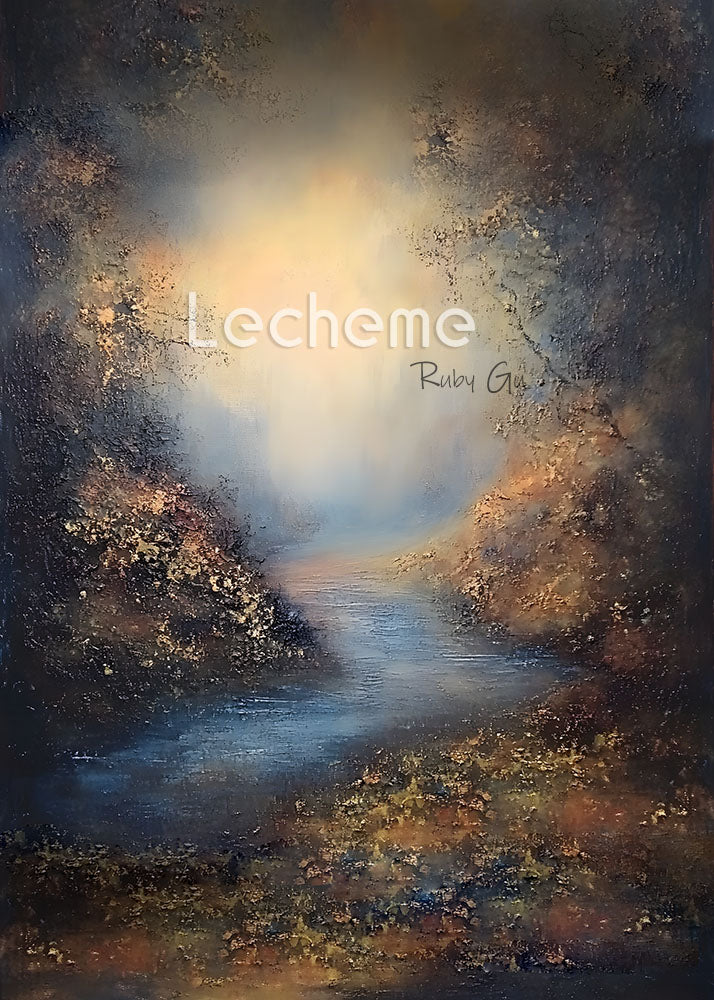 Toile de fond pour photographie artistique vintage de la rivière Avezano par Lecheme Ruby Gu