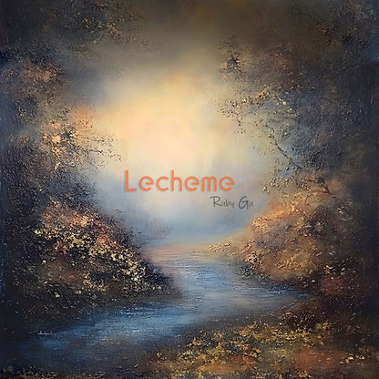 Toile de fond pour photographie artistique vintage de la rivière Avezano par Lecheme Ruby Gu