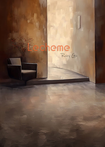 Toile de fond pour photographie d'art de peinture à l'huile Avezano Brown par Lecheme Ruby Gu