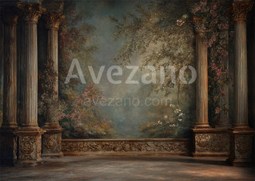 Toile de fond murale rétro de peinture à l'huile d'Avezano pour la photographie