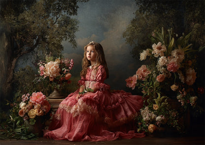 Toile de fond murale rétro de peinture à l'huile d'Avezano pour la photographie