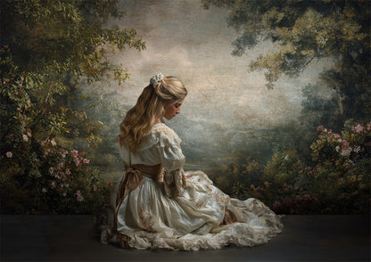 Avezano Enchanted Forest Oil Painting Photography Backdrop