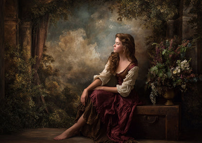 Avezano Classic Archway Nature Oil Painting Photography Backdrop