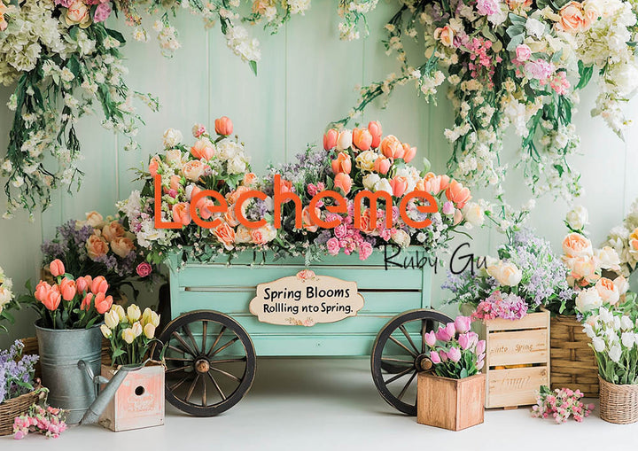Avezano Spring Backdrop For Photograhy Custom Photo Backdrop