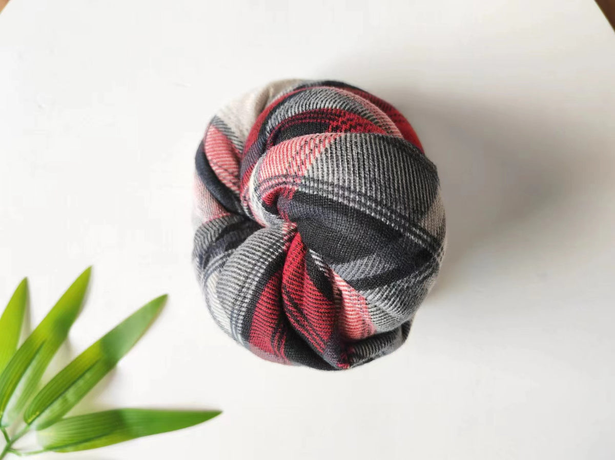 Avezano Newborn Plaid Wrap Set For Photoshoot