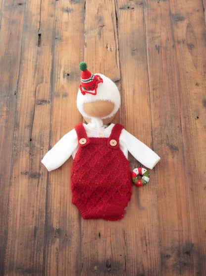 Avezano Newborn Christmas Outfit Set Baby Photography Prop