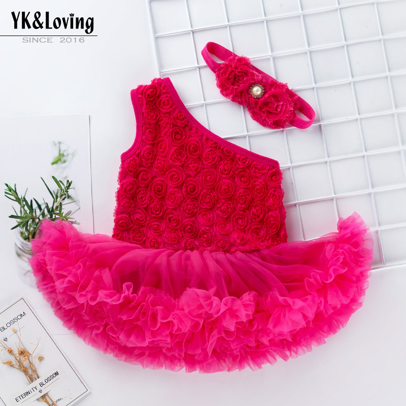 Avezano Pink Rose Off Shoulder Romper Dress Set