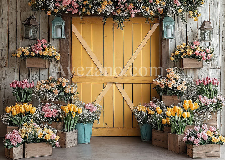 Avezano Spring Backdrop For Photograhy Custom Photo Backdrop