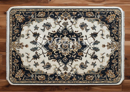 Avezano Christmas Ornate Patterned Rug Photography Backdrop