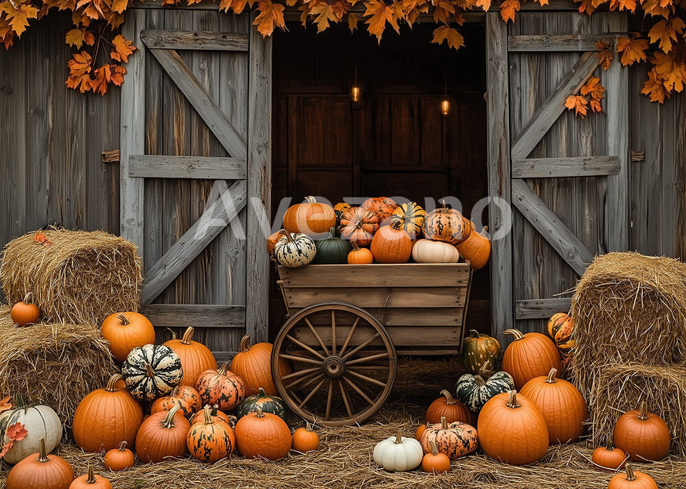 Toile de fond pour photographie de camion et de fleurs d'automne d'Avezano