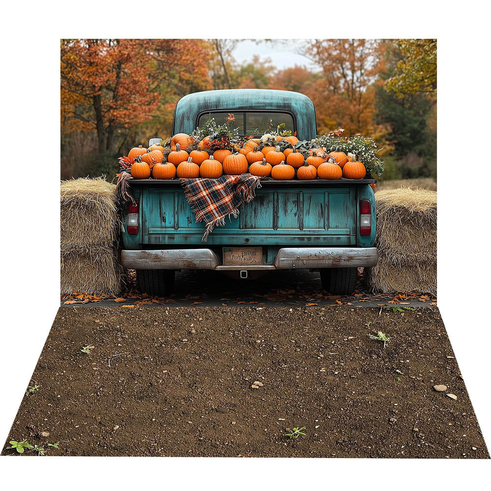 Avezano Noël Hiver Cabine Neige 2 pièces Toile de fond