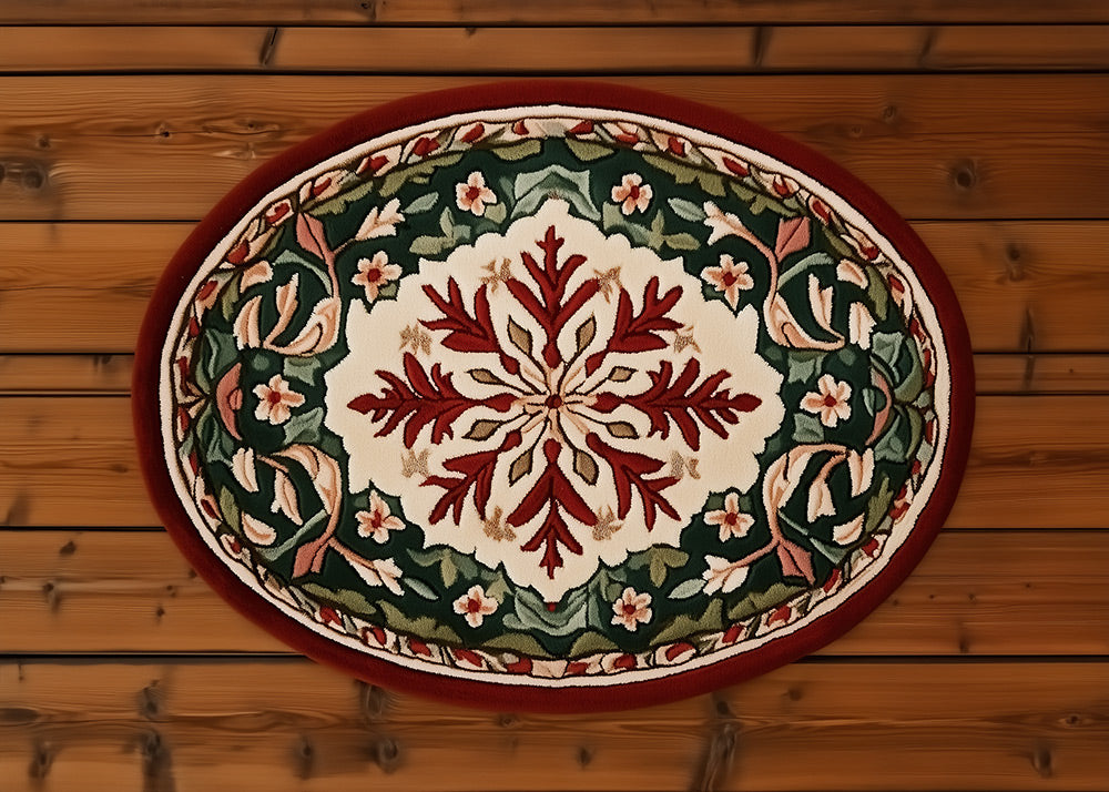 Avezano Noël Hiver Cabine Neige 2 pièces Toile de fond