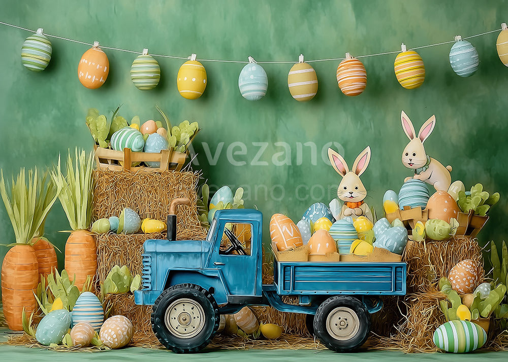 Avezano Easter Egg Hunt Photography Backdrop