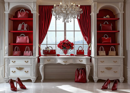 Avezano Spring Bohemian Pink Flowers Toile de fond pour photographie de la fête des mères