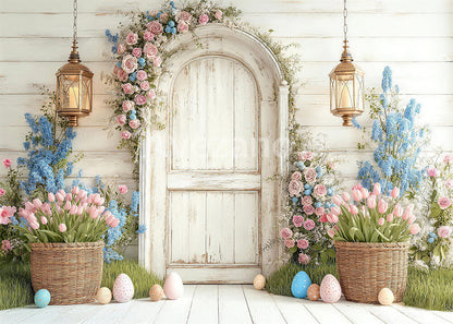 Toile de fond pour photographie de baiser de roses et de ballons de la Saint-Valentin d'Avezano conçue par Polly Ro Design