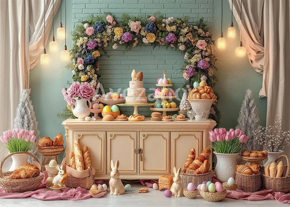 Toile de fond pour photographie de baiser de roses et de ballons de la Saint-Valentin d'Avezano conçue par Polly Ro Design