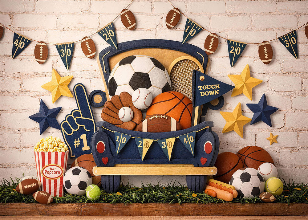 Avezano Sports Theme Cart Photography Background