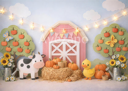 Avezano Pumpkin Farm Barn Photography Background