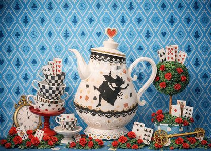Avezano Alice in Wonderland Teapot Photography Background