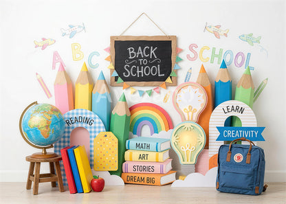 Avezano Back to School Classroom Photography Backdrop