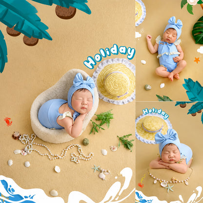 Avezano Summer Swimsuit Shell Beach Theme Photography Prop Set