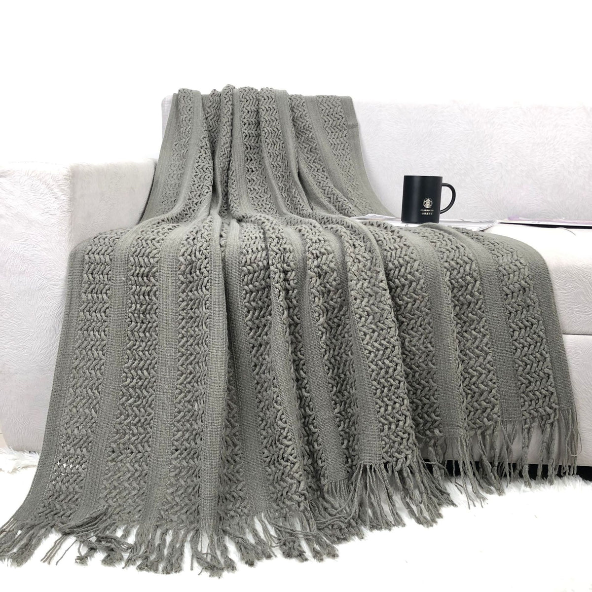 Avezano Luxury European Solid Color Photography Blanket Prop