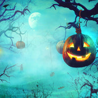 Avezano  Halloween Dark Forest Photography Backdrop Room Set