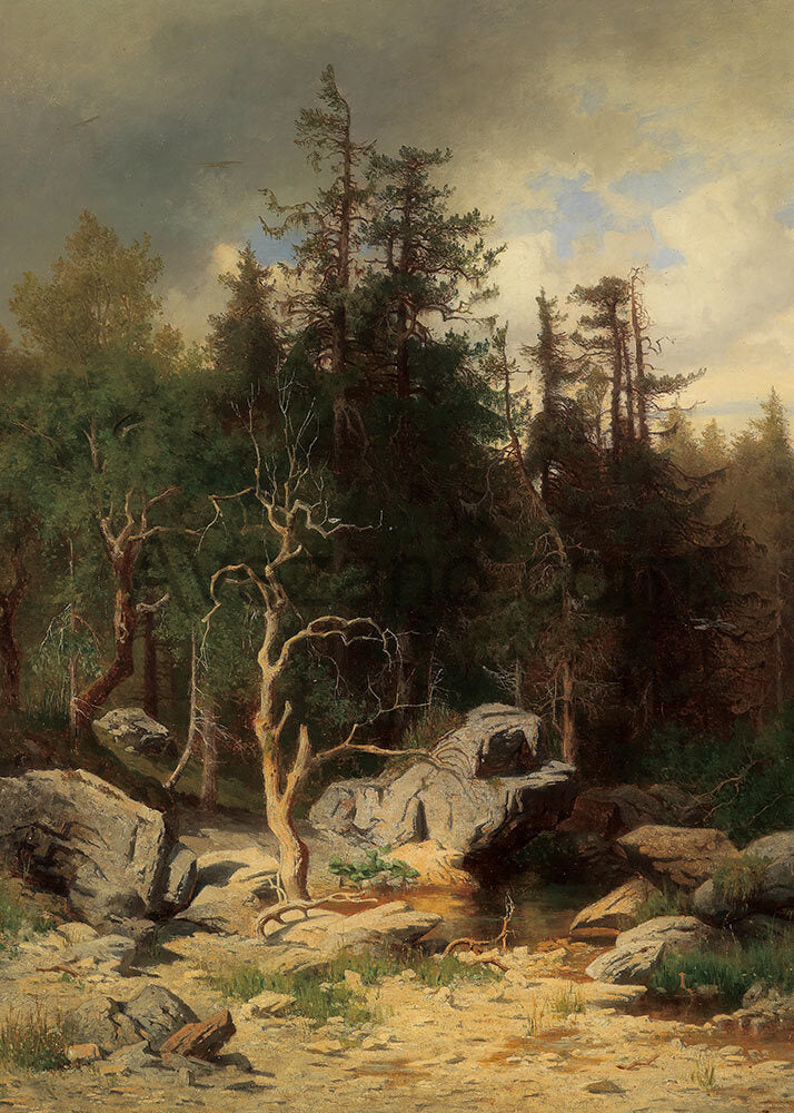 Avezano Tree Oil Painting Style Photography Backdrop-AVEZANO