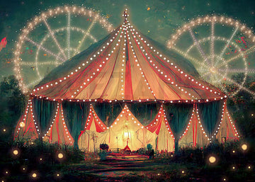 Avezano Kids Cake Birthday Circus Wheel Photography Background-AVEZANO