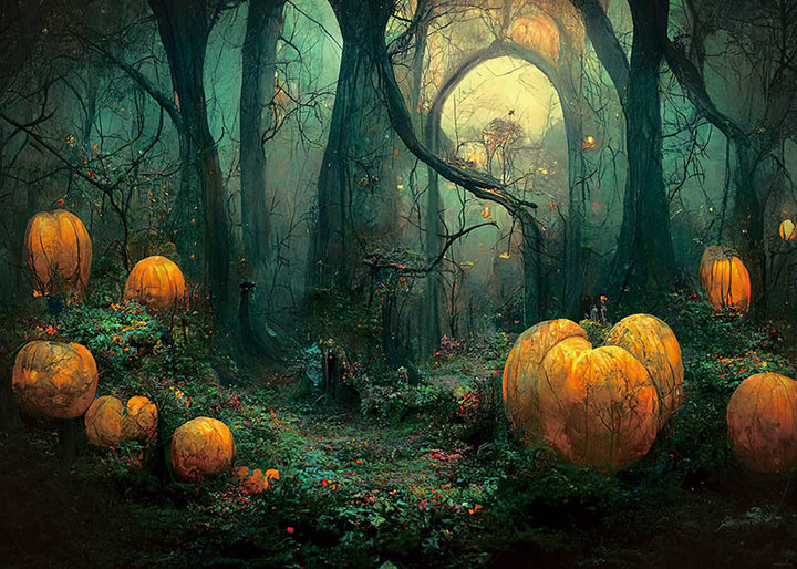 Avezano Halloween Forest Halloween Backdrop for Photography-AVEZANO