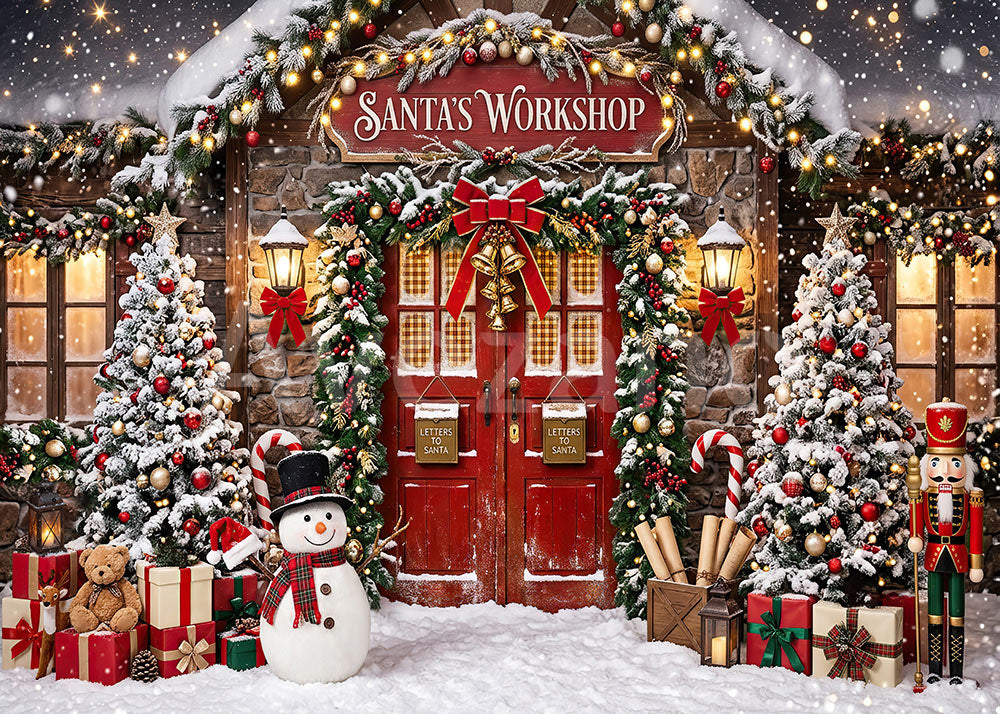 VIP Avezano Santa Workshop Christmas Photography Backdrop
