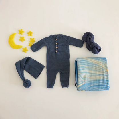Avezano Newborn Clothing and Photo Props Starry Sky Theme