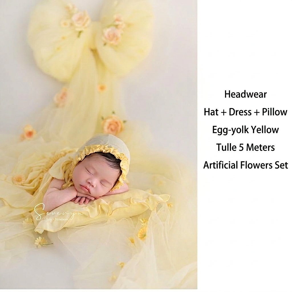 Avezano Newborn Lemon Theme Photo Outfit Photography Prop