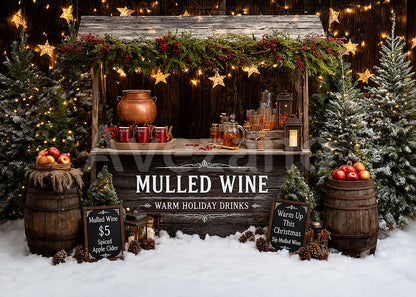 Les bougies de Noël d'Avezano décorent la toile de fond de la photographie de cheminée 