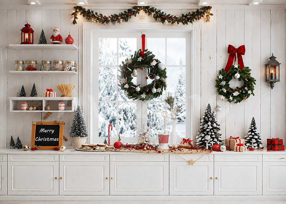 Les bougies de Noël d'Avezano décorent la toile de fond de la photographie de cheminée 