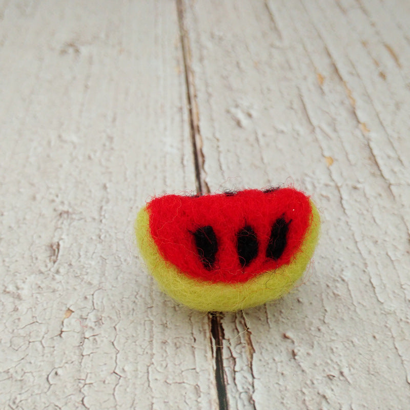 Avezano Felt Strawberry Mushroom Watermelon Plush Doll Baby Photography Accessories