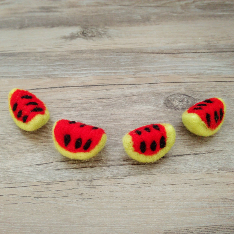 Avezano Felt Strawberry Mushroom Watermelon Plush Doll Baby Photography Accessories