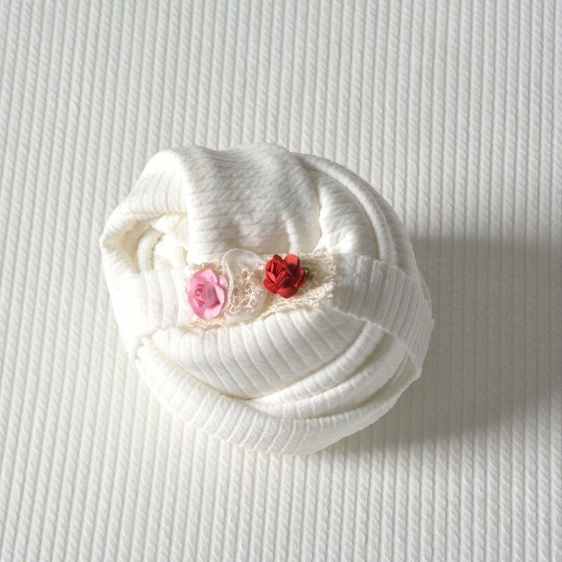 Avezano Stretchy Wrap Blanket and Pillow Newborn Photography Prop Set