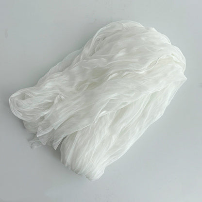 Avezano Water Ripple Double-Sided Pleated Scarf Photography Prop
