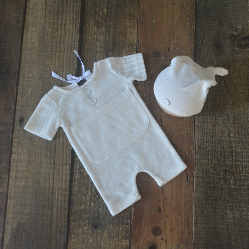 Avezano Newborn Photography Outfit Baby Romper Two Piece Set