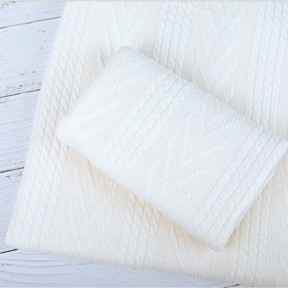 Avezano Knitted Cable Newborn Photography Blanket Photo Prop