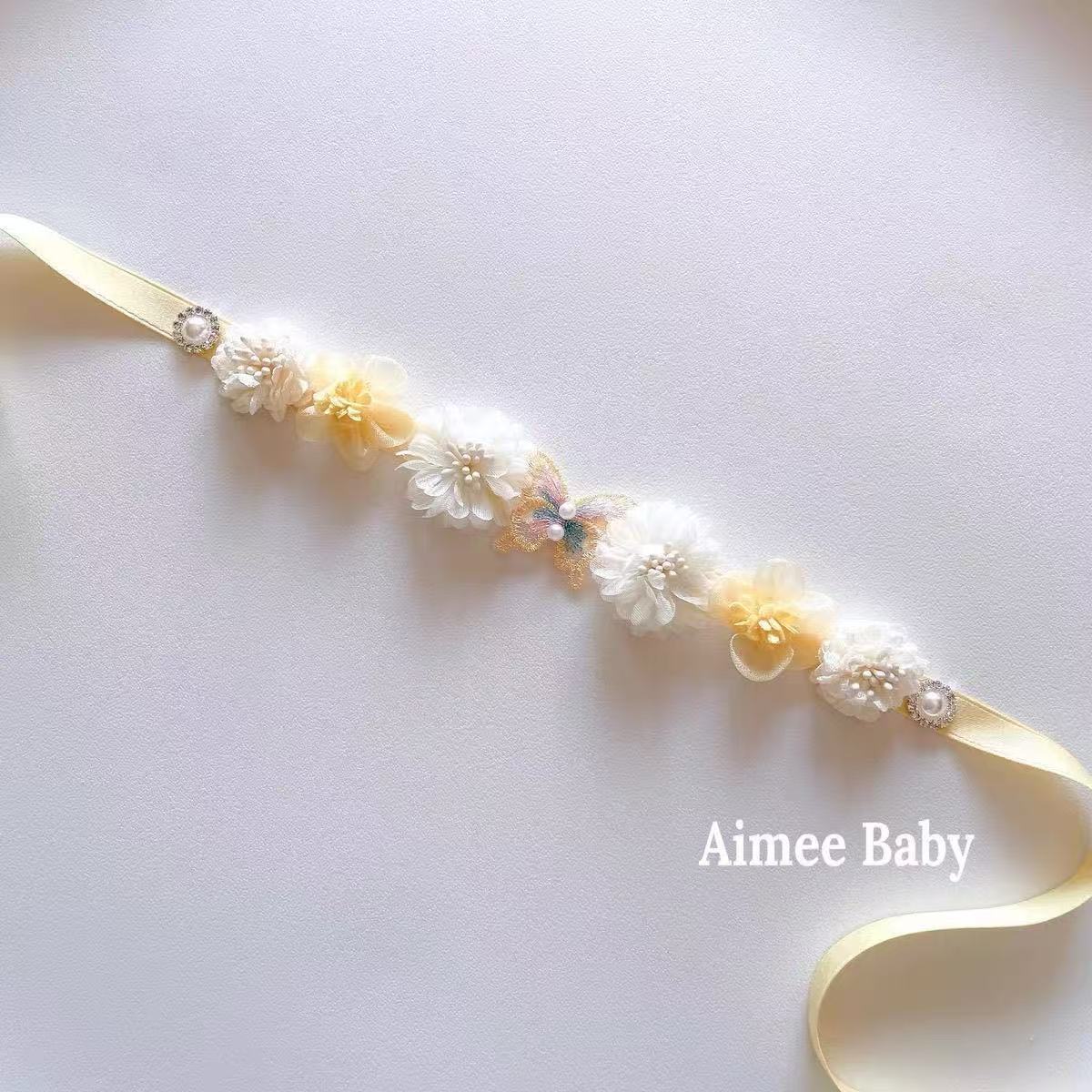 Avezano Ballet Floral Newborn Headband Photography Prop