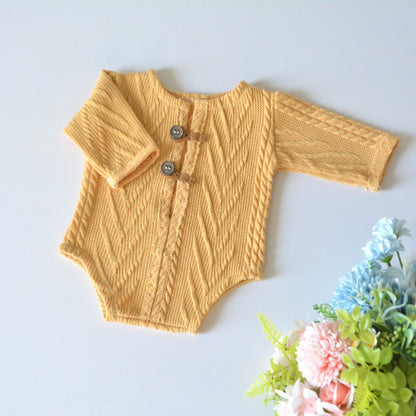 Avezano Knitted Romper For Newborn Photography